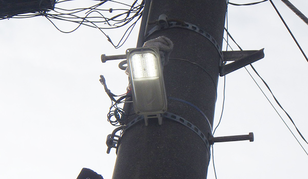 防犯灯の改修工事事例